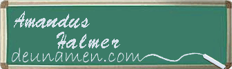 Amandus Halmer Visitenkarte